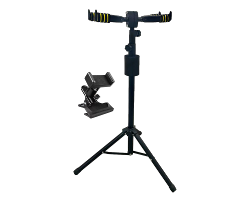 Набор PCHDT-02: подставка для 2 гитар напольная с автозахватом и держатель для телефона на гитару