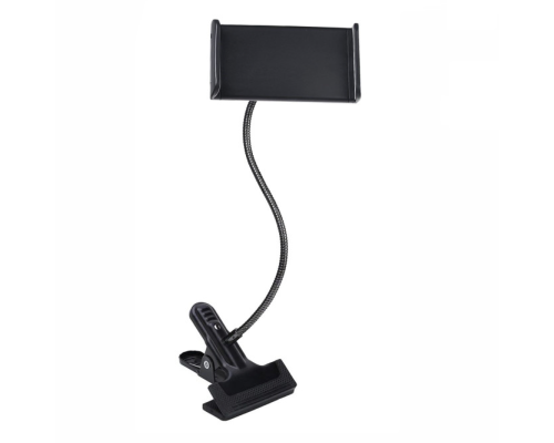 Гибкий держатель GD для телефона или планшета размером до 25 см на прищепке PR1