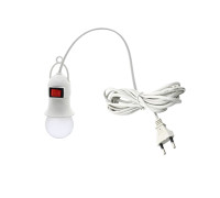 Переносная лампа 5W для автомобиля гаражная с патроном и кабелем