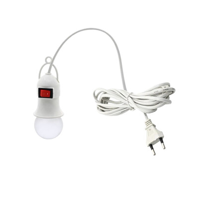 Переносная лампа 5W для автомобиля гаражная с патроном и кабелем