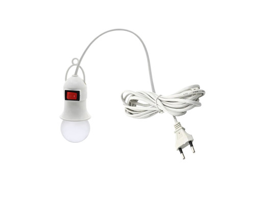 Переносная лампа 5W для автомобиля гаражная с патроном и кабелем