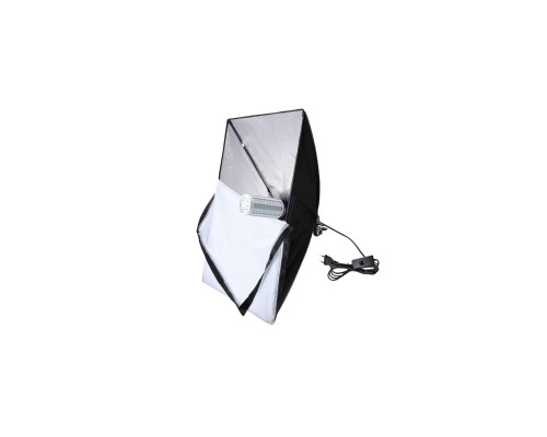 Светоотражающий софтбокс 40х60 см с держателем на 1 лампочку со светодиодной лампочкой 40W
