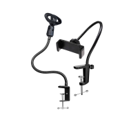 Держатель для ручного микрофона на гибкой основе со струбциной и гибкий черный держатель GDTS-B для телефона на усиленной струбцине