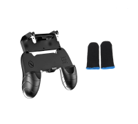 Геймпад для телефона с триггерами W18 и 1 пара сенсорных напальчников для PUBG игр