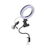 Настольный гибкий держатель GDS-38-PR1-L для пялец, станок для вышивания с лампой 16 см