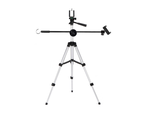 Штатив Tripod 3110-ES35-2DTK для горизонтальной съемки с 2 держателями смартфона и крючком для противовеса