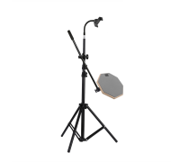 Напольная стойка JBH-63PAD-DT с тренировочным пэдом 8" для барабанщика и гибким держателем для телефона