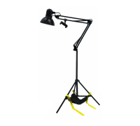 Светильник напольный AB-P-JBHUM-DT85, торшер чёрный с держателем телефона до 85 мм и мешком для противовеса