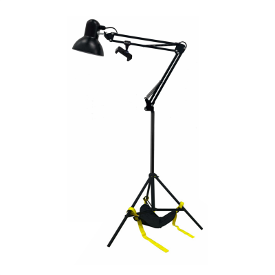 Светильник напольный AB-P-JBHUM-DT85, торшер чёрный с держателем телефона до 85 мм и мешком для противовеса