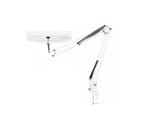 Настольный держатель прядей для наращивания на белом пантографе NBWS и усиленной струбцине