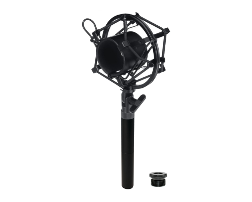Пластиковый держатель паук P2-5/8-U для микрофона противоударный с удлинителем крепления