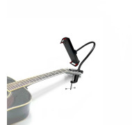 Гибкий держатель GDTS-B-G18 для телефона или планшета до 18 см на гитару, черный