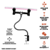 Подставка GDS-38-2P для фитолампы с гибким креплением и прищепками