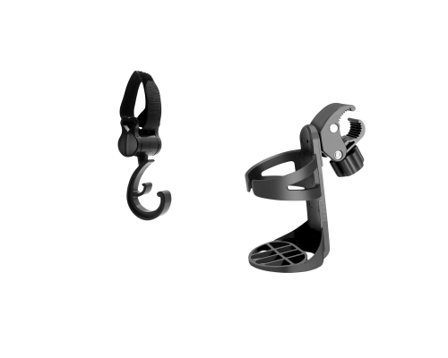 Многофункциональный крючок для коляски и подстаканник