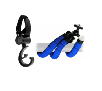 Крючок для сумки и крепление для видеоняни на гибких ножках для коляски