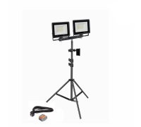 Прожектор светодиодный 30 Вт, 2 шт, на штативе JBH-PRJ-PL2V с кабелем 3 метра и клеммами на 3 контакта в распределительной коробке