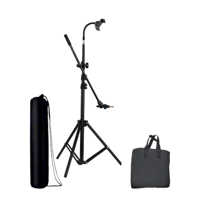 Напольная стойка JBH-63PAD-DT-B2 light для пэда 8" с гибким держателем для телефона и сумками для переноски