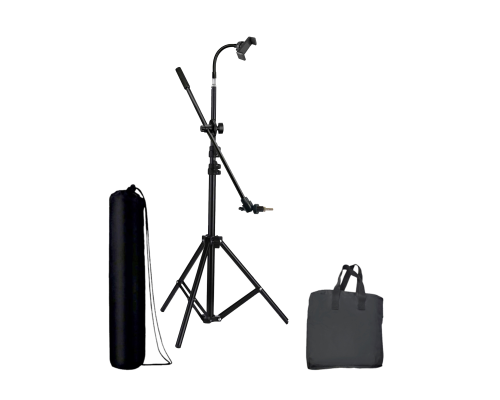 Напольная стойка JBH-63PAD-DT-B2 light для пэда 8" с гибким держателем для телефона и сумками для переноски