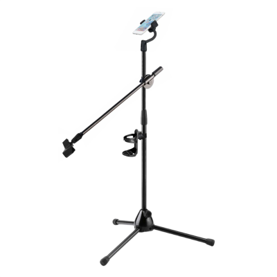 Штатив журавль Pro-21-P стойка для микрофона с держателем для телефона и подстаканником