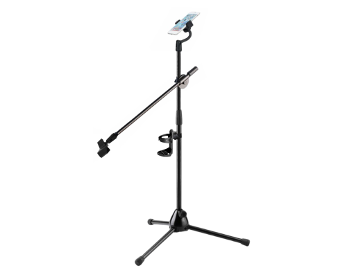 Штатив журавль Pro-21-P стойка для микрофона с держателем для телефона и подстаканником