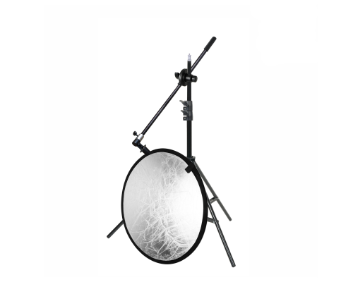 Отражатель для фото и видео, светоотражатель 5в1, 58 см, с креплением зажимом на штативе JBH-63K