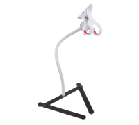 Штатив ECG-P10W для веб камеры с белым гибким креплением и зажимом до 10 см