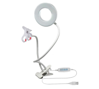 Настольная белая подставка RLW9-P10 крепление для камеры с подсветкой