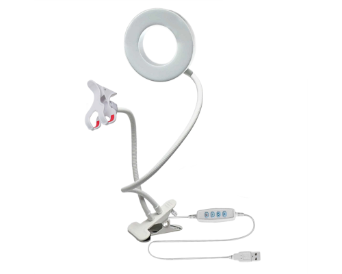 Настольная белая подставка RLW9-P10 крепление для камеры с подсветкой