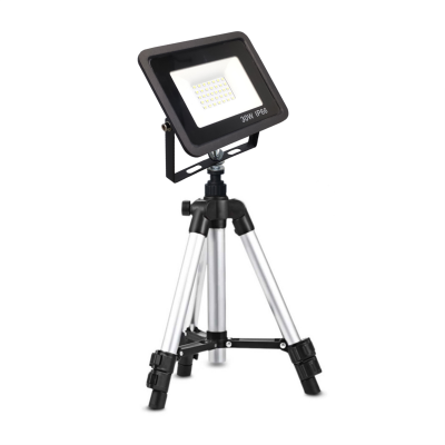 Прожектор светодиодный 30Вт на штативе 3110-PRJ строительном элевационном