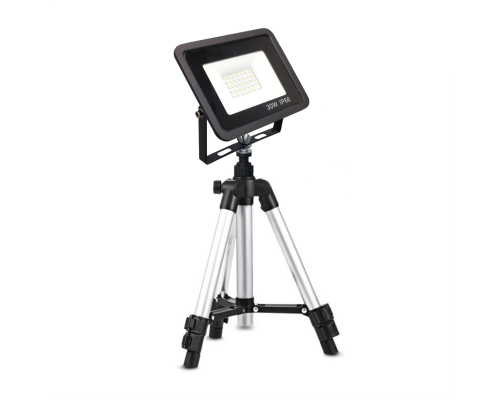 Прожектор светодиодный 30Вт на штативе 3110-PRJ строительном элевационном