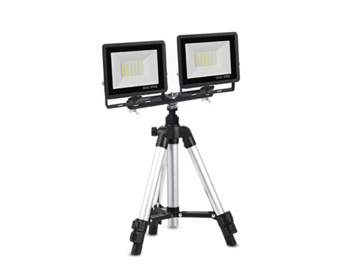 Прожекторы светодиодные 30Вт, 2 шт, на штативе строительном 3110-PRJ-PL2V элевационном