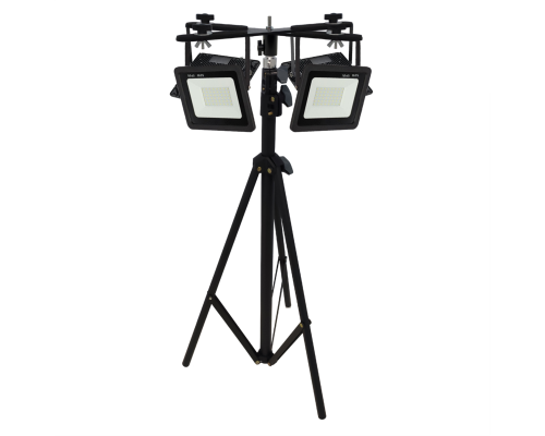 Прожекторы 50Вт, 4 шт, на штативе LS-4PRJ-PL2V строительном усиленном