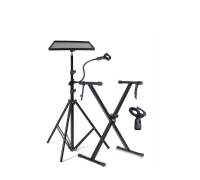 Кронштейн для микрофона JBH-G-2DM-PN с подставкой для ноутбука и стойка для синтезатора