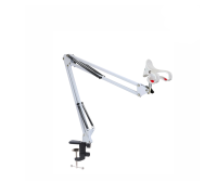 Подставка для фитолампы на белом пантографе NBW2S-P с горизонтальным и вертикальным креплением