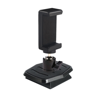 Держатель для съемки смартфоном с шарнирным креплением на штативной площадке 44.6х44.6 мм