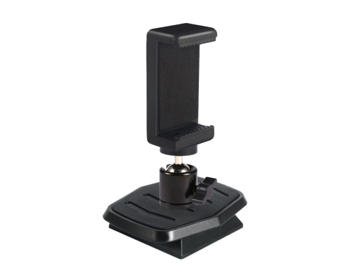 Держатель для съемки смартфоном с шарнирным креплением на штативной площадке 44.6х44.6 мм
