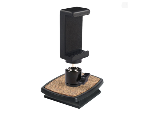 Держатель для съемки смартфоном с шарнирным креплением на штативной площадке BH-8 с пробковым деревом, 43x43 мм