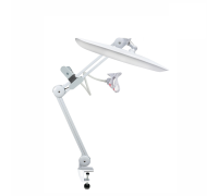 Светильник для наращивания ресниц с гибким белым держателем для телефона с металл зажимом