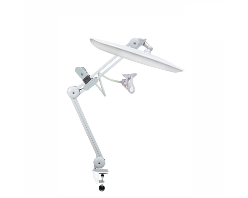 Светильник для наращивания ресниц с гибким белым держателем для телефона с металл зажимом