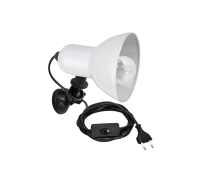 Белый фитосветильник LSW-BC2-L12 с фитолампой для растений, 12Вт, с креплением присоска