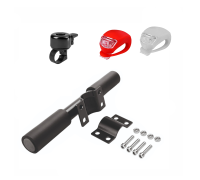 Усиленный детский руль-ручка для самоката со звонком, красным и белым фонариками