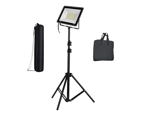 Светодиодный строительный прожектор 100 Вт на штативе JBH с сумками для переноски