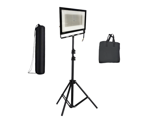 Светодиодный строительный прожектор 200 Вт на штативе JBH с сумками для переноски