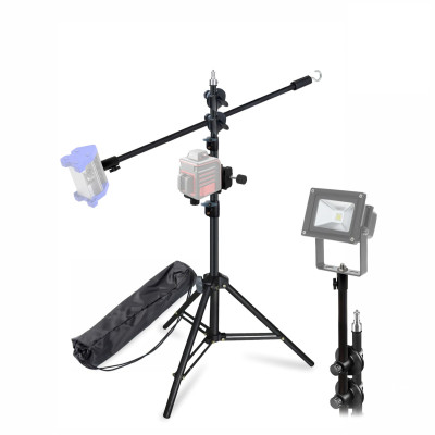 Универсальный строительный штатив LS-63K-NIV для прожектора, малярной лампы с креплением для нивелира и сумкой