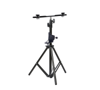 Штатив JBPRJ-PL2V-NIV с металл планкой для 2 строительных прожекторов с креплением для нивелира с резьбой 1/4