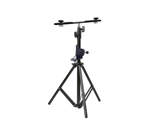 Штатив JBPRJ-PL2V-NIV с металл планкой для 2 строительных прожекторов с креплением для нивелира с резьбой 1/4