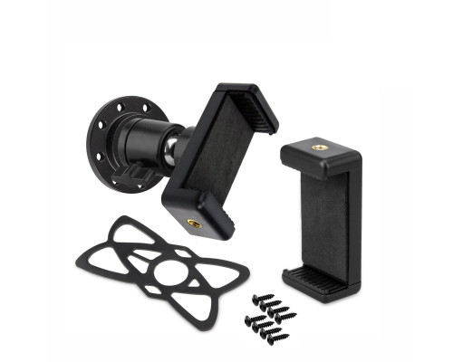 Стационарный держатель FLAN-DT85 для телефона до 85 мм с фиксатором резинкой