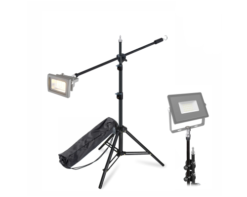 Усиленный штатив LS240KB-NP для прожектора, высота до 240 см, с возможностью наклона верхней секции, и сумка для переноски