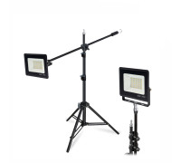 Прожектор светодиодный 50Вт на усиленном штативе LS240K-NP с возможностью наклона верхней секции