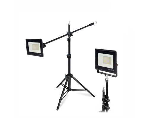 Прожектор светодиодный 50Вт на усиленном штативе LS240K-NP с возможностью наклона верхней секции